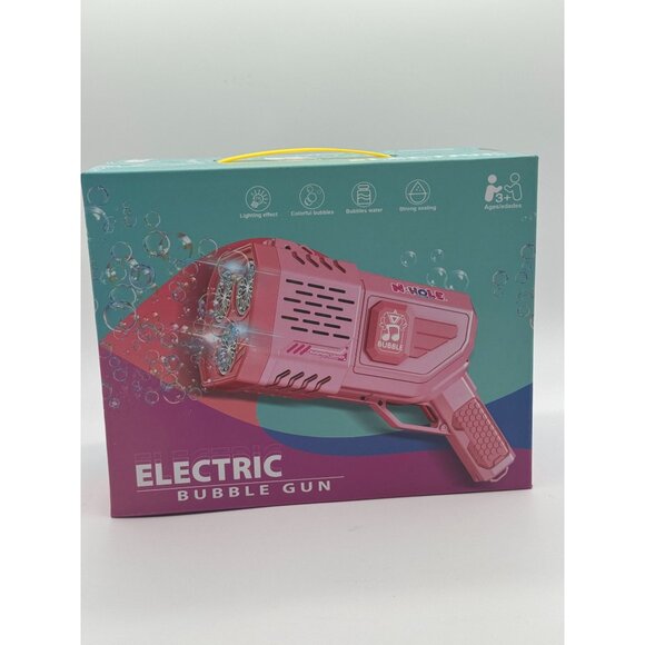 Electric Bubble Gun With Lighting Effects & Colorful Bubbles For Kids Aged 3+ - Picture 3 of 5